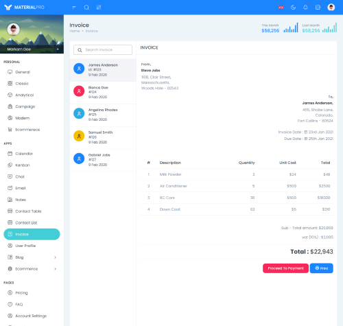 bootstrap admin template for crm