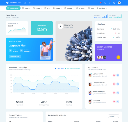 bootstrap admin template for crm