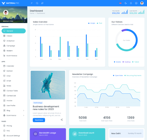 bootstrap admin template for crm